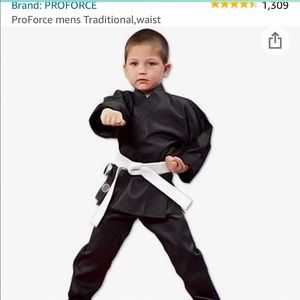 NWOT Karate Gi Black Size 0